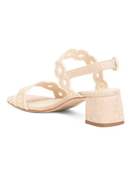 LARROUDE Handmade In Brazil Florence Broderie Sandals - Picture 2 of 5